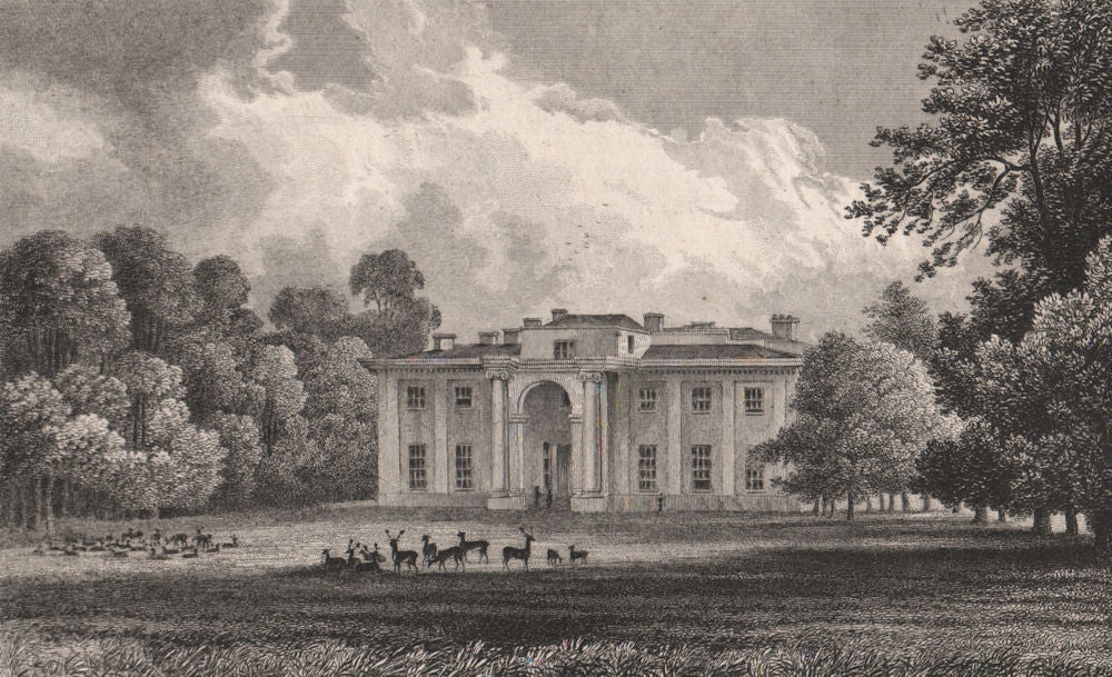 Eastwell Manor/Park, Ashford, Kent. The seat of Lord Winchilsea. SHEPHERD 1829